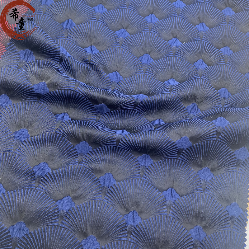new design 100% polyester jacquard fabric fresh colors flower pattern brocade fabric for dress