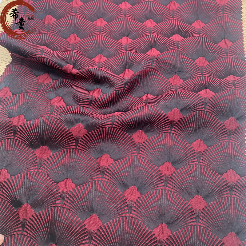 new design 100% polyester jacquard fabric fresh colors flower pattern brocade fabric for dress