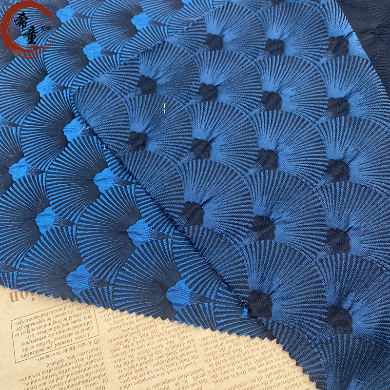 new design 100% polyester jacquard fabric fresh colors flower pattern brocade fabric for dress