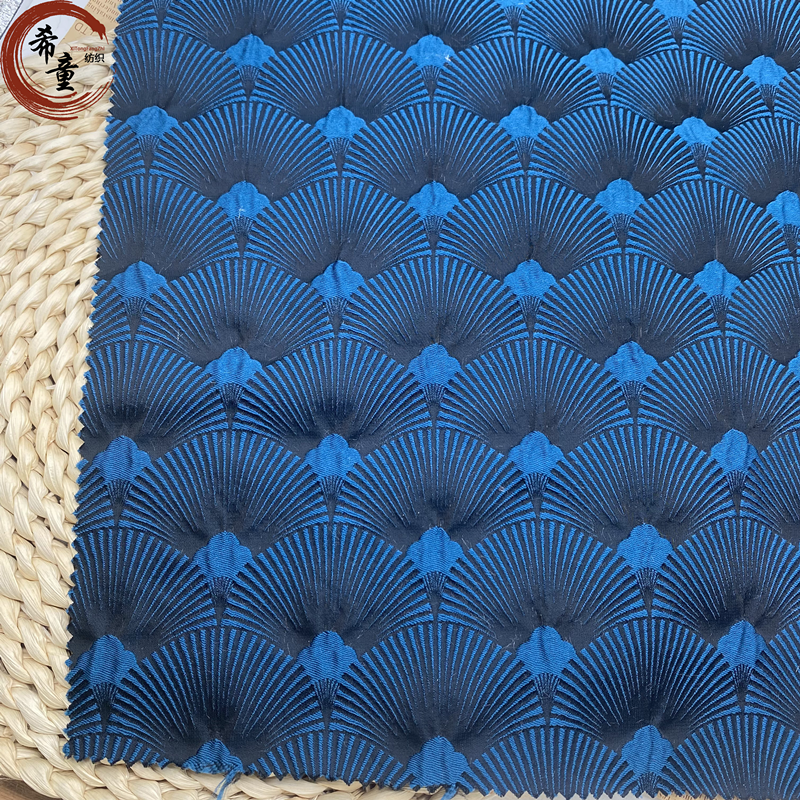 new design 100% polyester jacquard fabric fresh colors flower pattern brocade fabric for dress