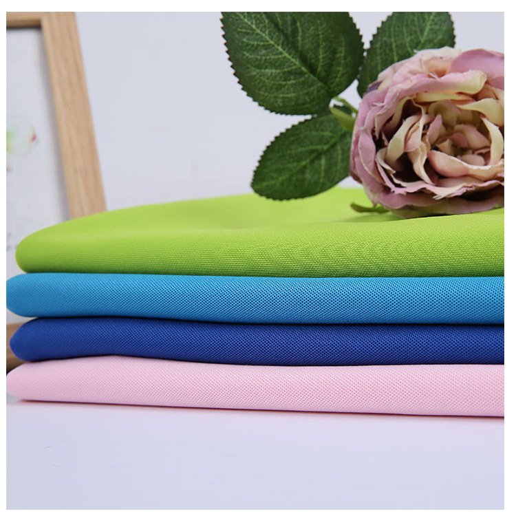100% polyester fabric pique fabric knit fabric for moisture wicking t shirt POLO work clothes outdoor sport