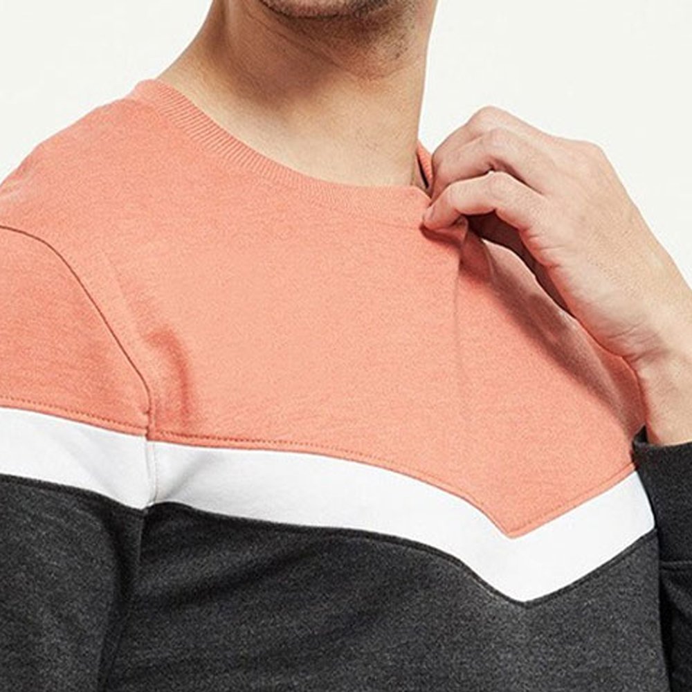 Customize Bamboo Fiber Layering Essential Eco-Conscious Casual Lightweight 100% Cotton Customized Men's Pullover Sweatshirt