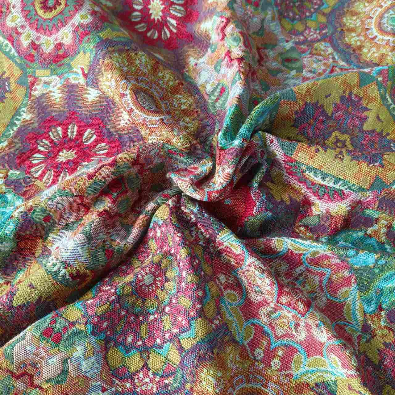 manufacture customized cotton polyester exquisite famous brand logo TC jacquard fabric