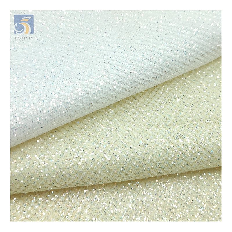 High-End Polyester Flash Silver Shiny Glitter Tulle Net Fabric Sparkle Mesh Wedding Dress Bridal Fabric Price Sales by Yards