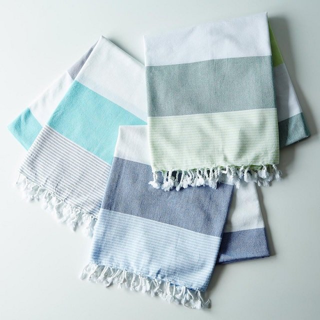 100%Cotton Bamboo Throw Blanket Fouta Towel Fringes Oversized Soft Hand Feel Items Travel Home Face Towels Eco-Friendly Material