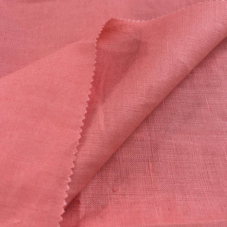 eco-friendly women casual wear white woven bleached 100 linen fabric for clothing