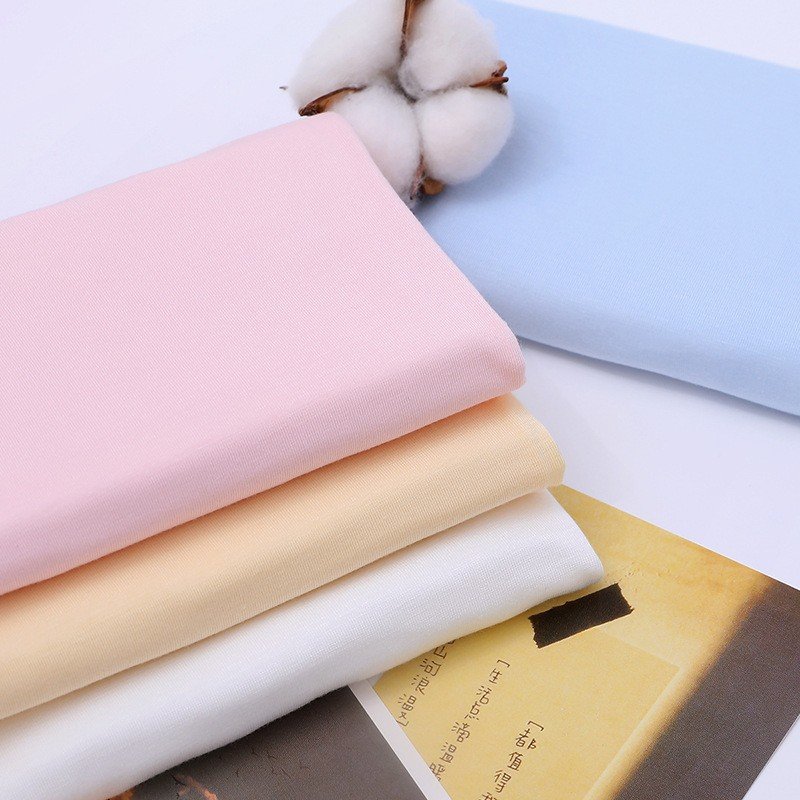Eco-friendly 95% Bamboo 5% Spandex Jersey Knit Fabric for Girls' Baby Clothes Terry Style Terry Bamboo Fiber Fabric Use Shirt