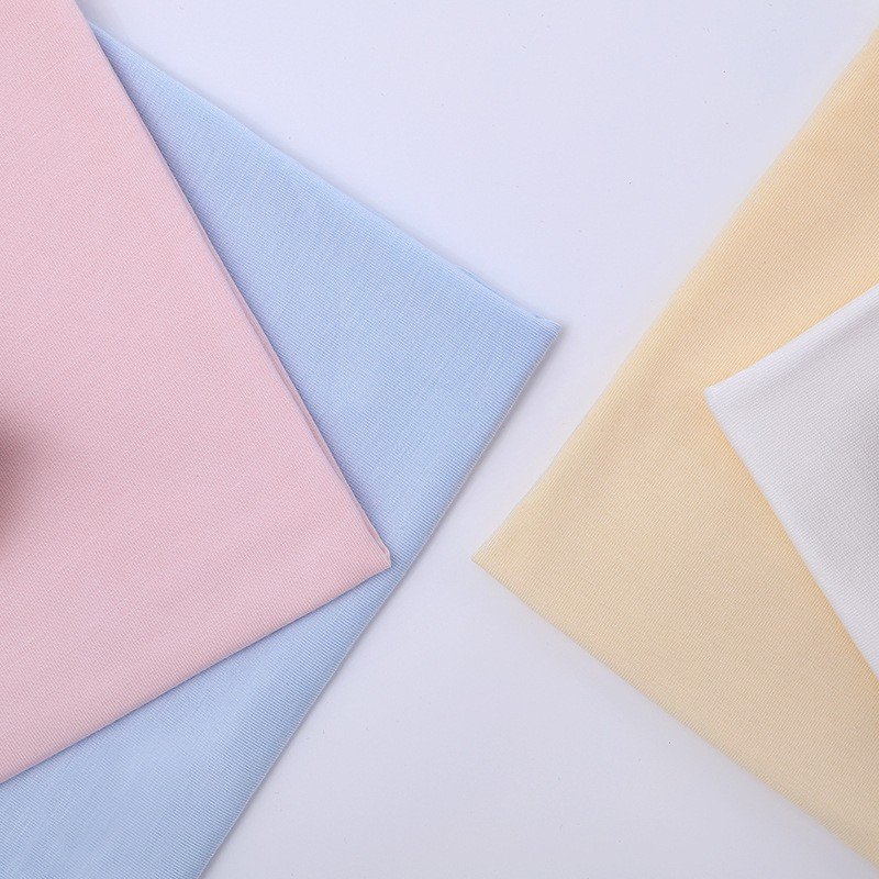 Eco-friendly 95% Bamboo 5% Spandex Jersey Knit Fabric for Girls' Baby Clothes Terry Style Terry Bamboo Fiber Fabric Use Shirt