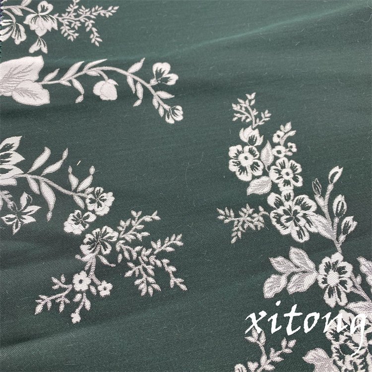 TEXTILES SUPPLIER 100%POLYESTER FABRIC DESIGNER FABRIC Woven Jacquard brocade fabric for dress garment 3D pattern jacquard
