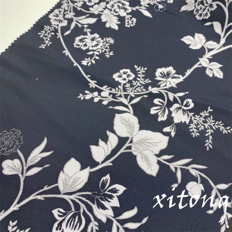 TEXTILES SUPPLIER 100%POLYESTER FABRIC DESIGNER FABRIC Woven Jacquard brocade fabric for dress garment 3D pattern jacquard