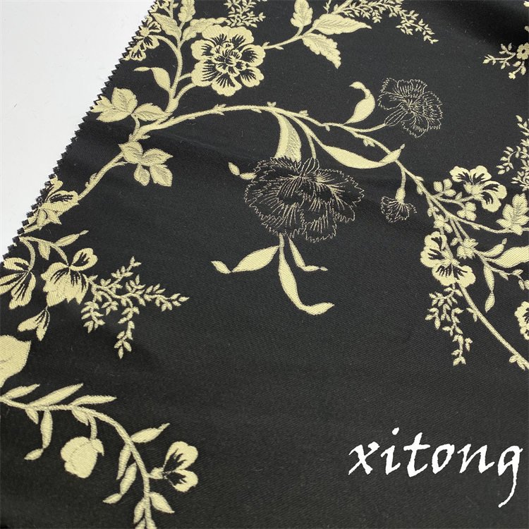 TEXTILES SUPPLIER 100%POLYESTER FABRIC DESIGNER FABRIC Woven Jacquard brocade fabric for dress garment 3D pattern jacquard