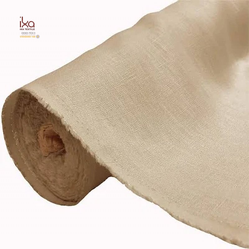 Extra Wide 170gsm Wrinkle Resistant 320gsm 100% Pure Linen Fabric 150gsm 280cm Width 21x21S 110" 300gsm 260gsm 160g High Quality