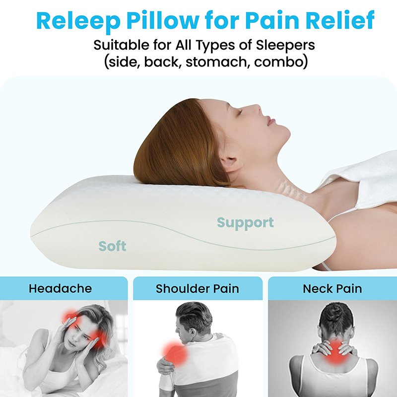 Neck Support Orthopedic Pillows Butterfly Shaped Bamboo Cover Memory Foam Pillow