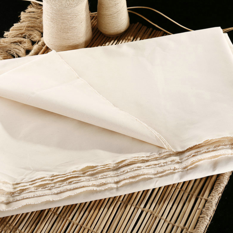 Gots Certification 100 Cotton Organic Canvas Fabric Greige 21S/2*10 For Home Textile garments