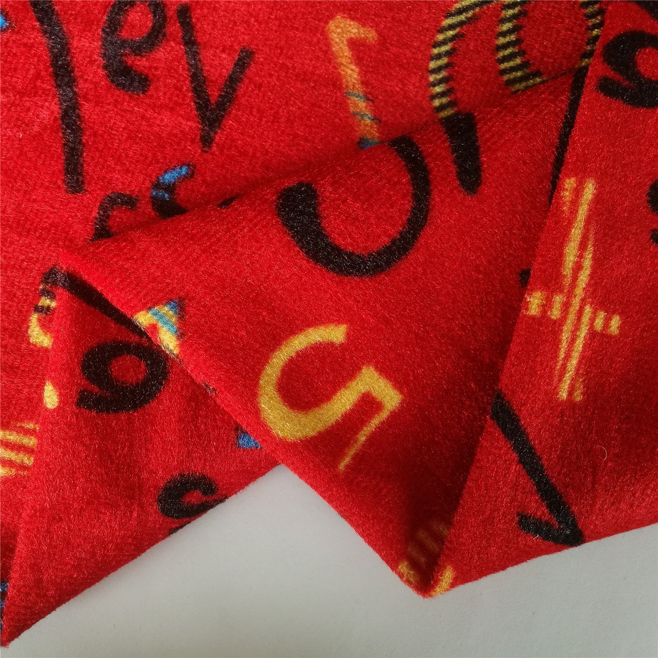 High Quality 100% Polyester Printed Cloth Knitted Soft Surface Warp Velour Fabric for Bus Seat Cover Sofa