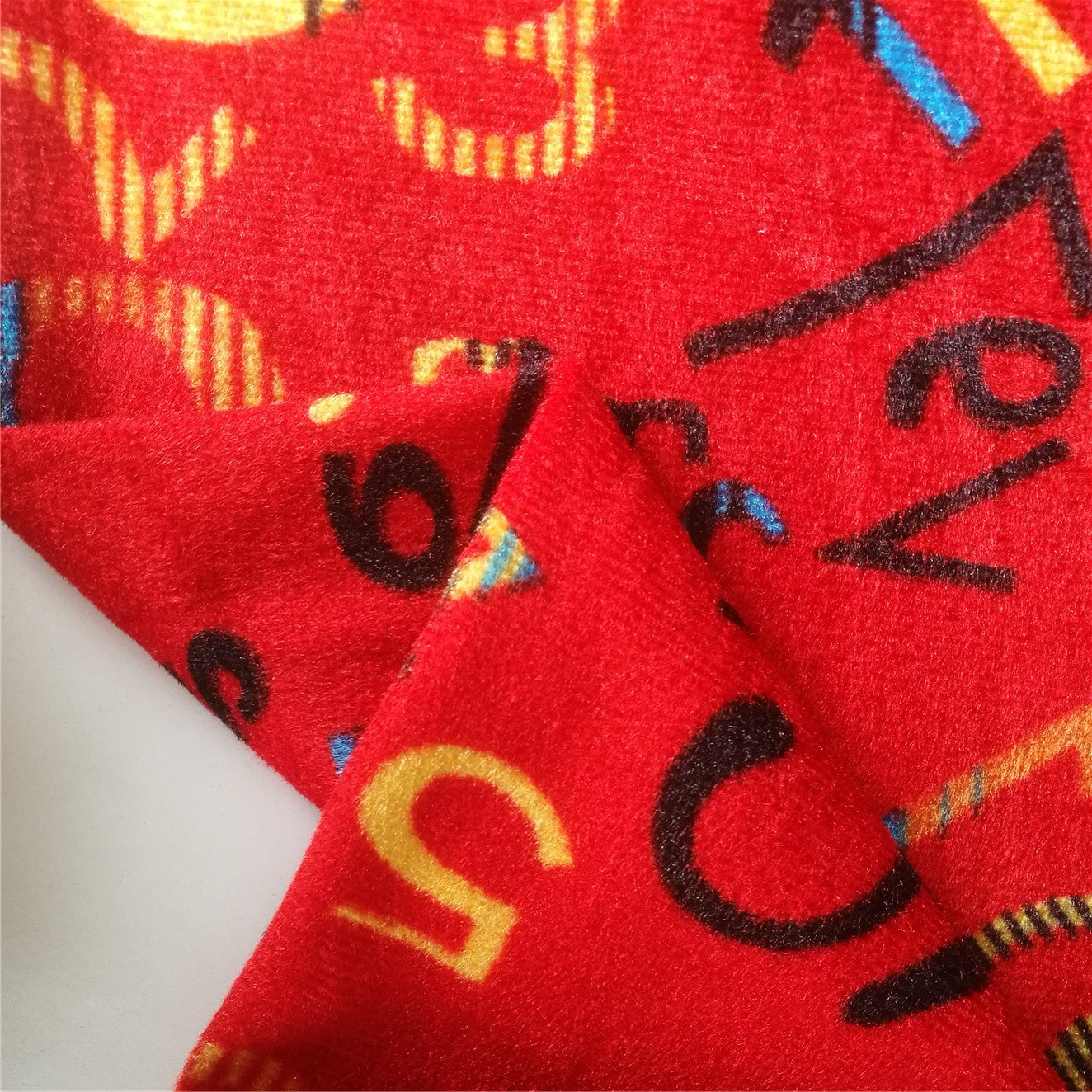 High Quality 100% Polyester Printed Cloth Knitted Soft Surface Warp Velour Fabric for Bus Seat Cover Sofa