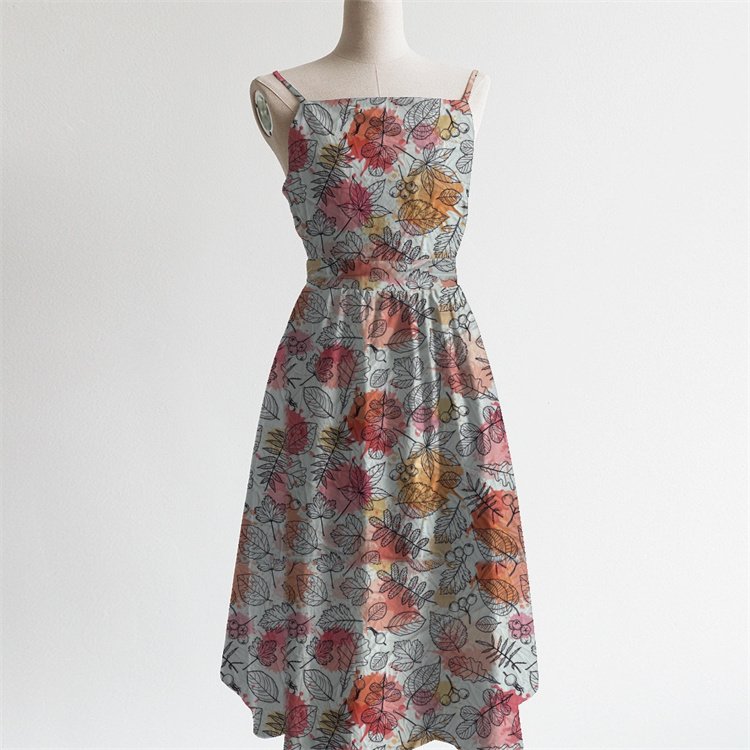 Custom Print Polyester Fabric Wholesale Satin Fabric Digital Printing On Fabric For Women Dresses Skirts