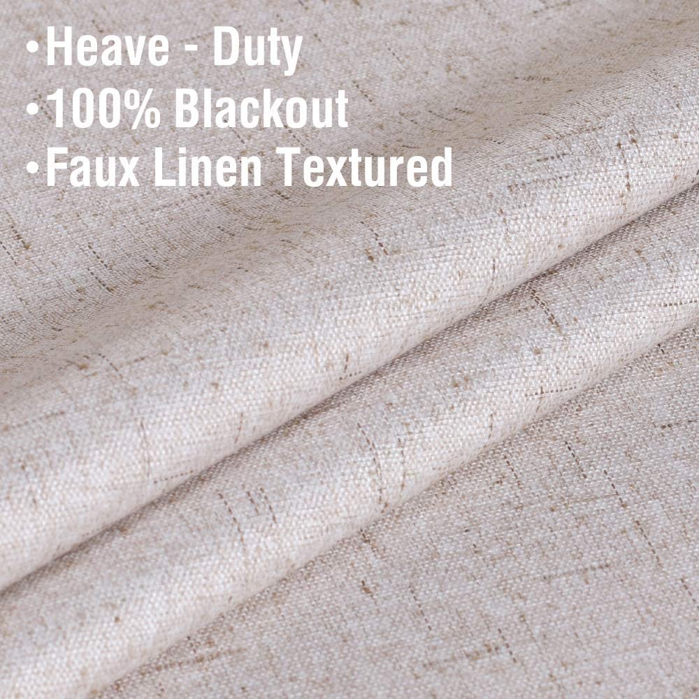 Wholesale High Quality Linen 100% Blackout Curtain Fabric Textile Curtain Cloth Coating