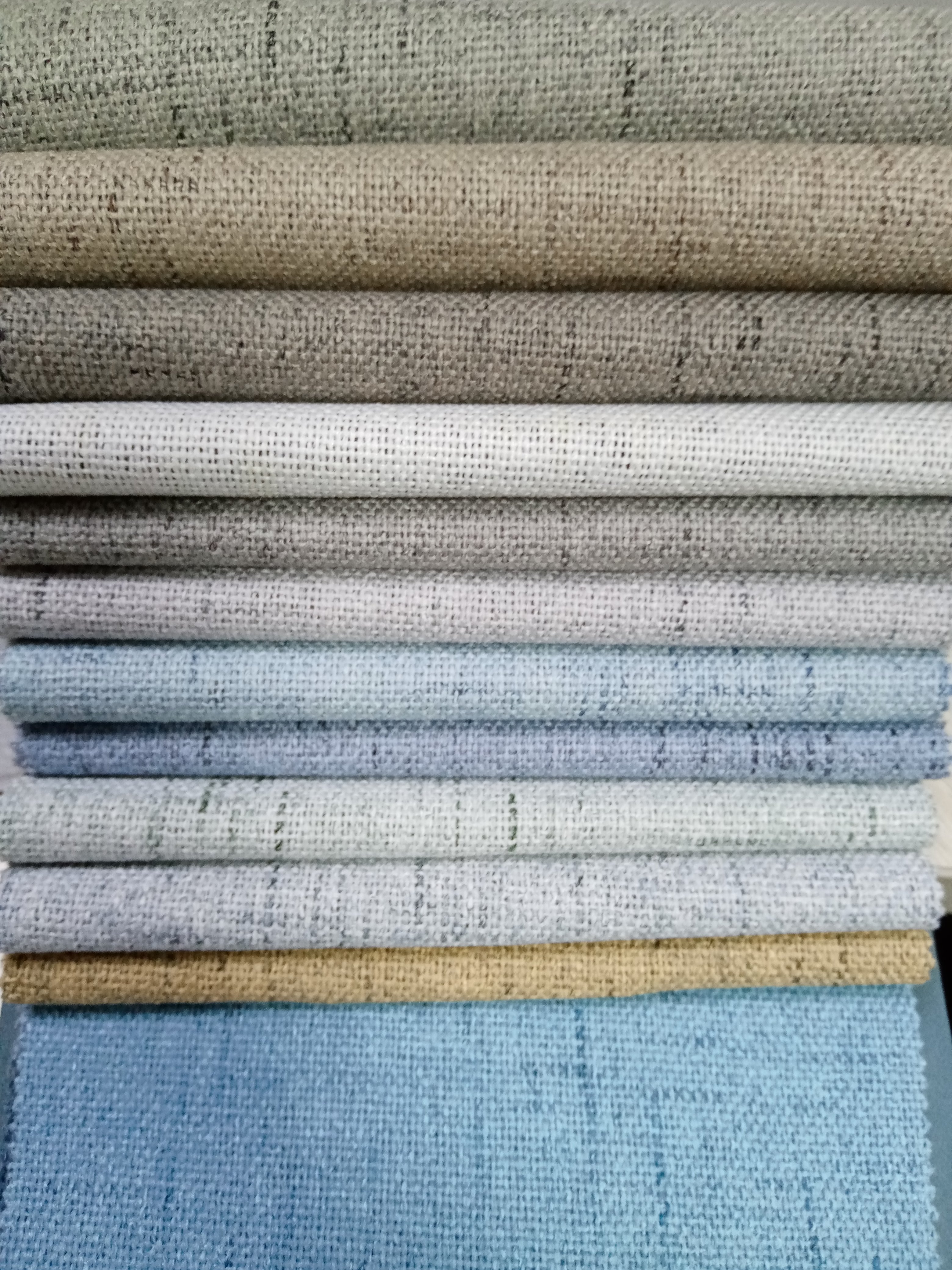 Wholesale High Quality Linen 100% Blackout Curtain Fabric Textile Curtain Cloth Coating