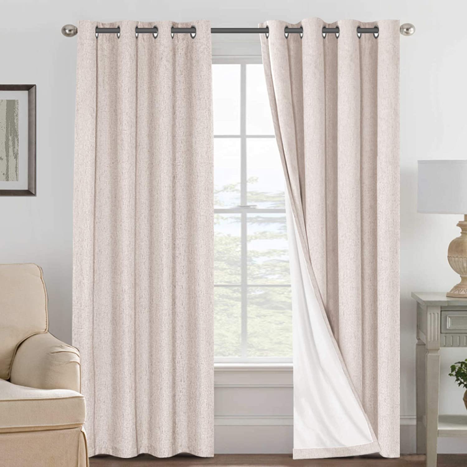 Wholesale High Quality Linen 100% Blackout Curtain Fabric Textile Curtain Cloth Coating