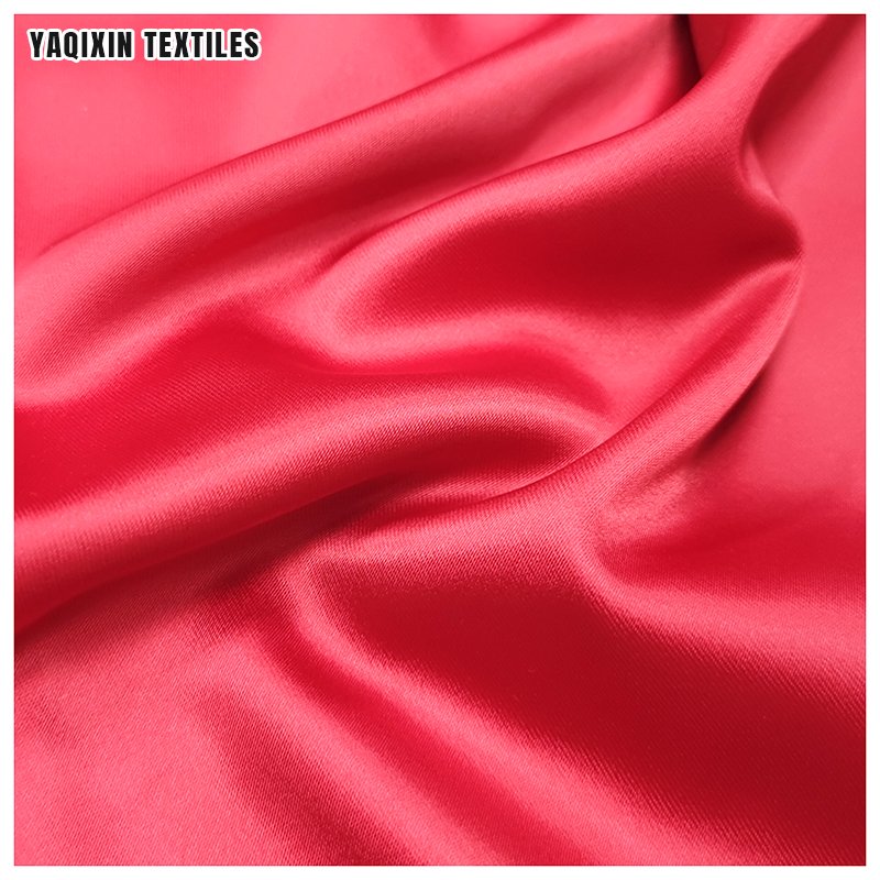 New Design 220gsm 150D Soft Hand Feel Smooth Touching Elastic Fabric Acetate Duches Satin Fabric for Clothing