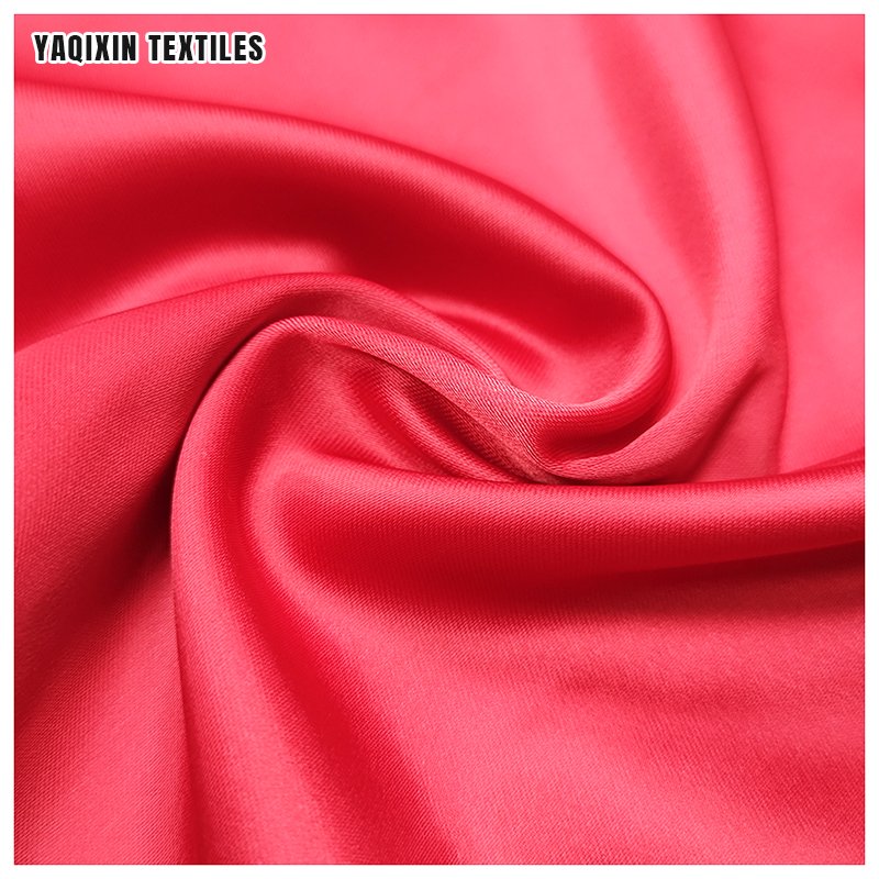 New Design 220gsm 150D Soft Hand Feel Smooth Touching Elastic Fabric Acetate Duches Satin Fabric for Clothing