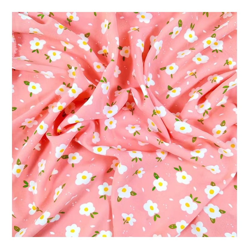 wholesale factory sph print 100% polyester fabric poka buckling print stock lot fabric from shaxing china