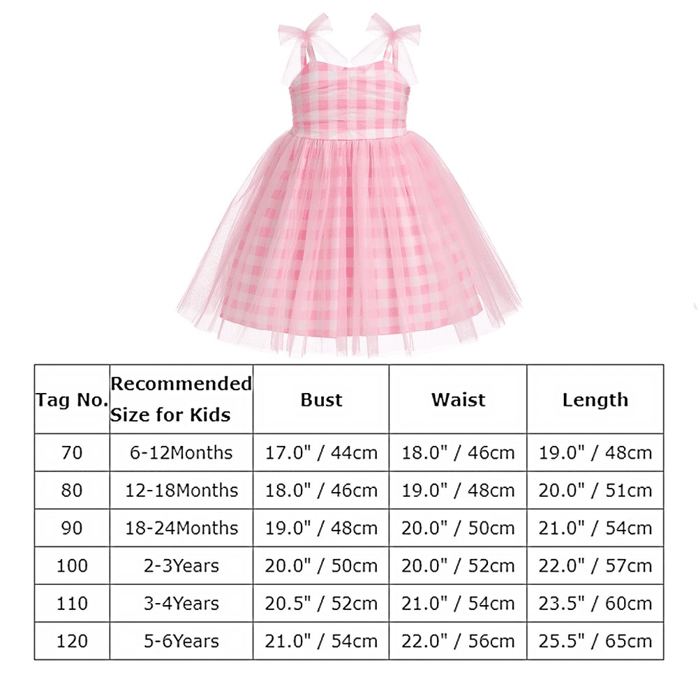 Custom Made Plaid Pink Tulle Tutu Dress Girls A-Line Sleeveless Summer Style Sweet Solid Kids Baby Girls' Party Dresses