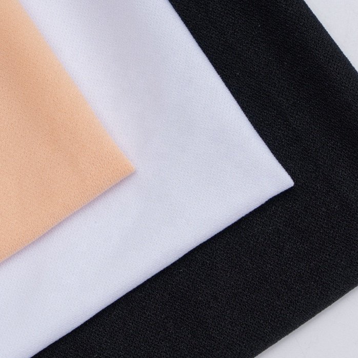 Manufacture 100%Polyester Plain Dyed Warp Knitted Fabric For Lingerie Swimwear