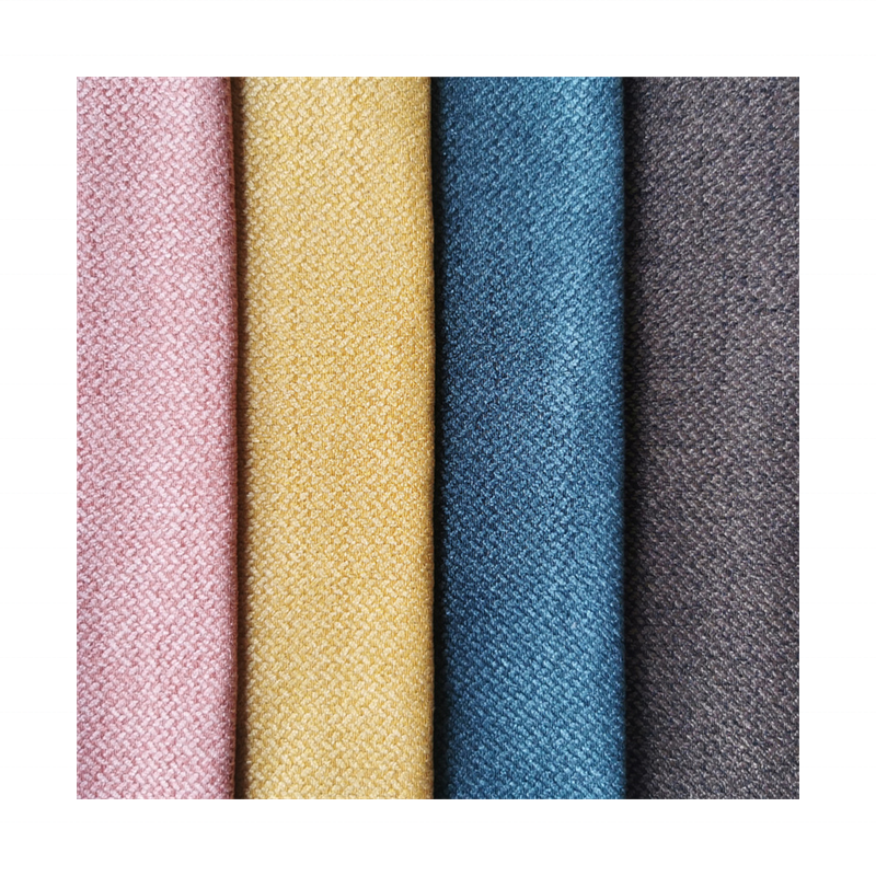 Wholesale 100% Polyester Linen Like Curtain Fabric Imitation Linen Sofa Fabric Linen