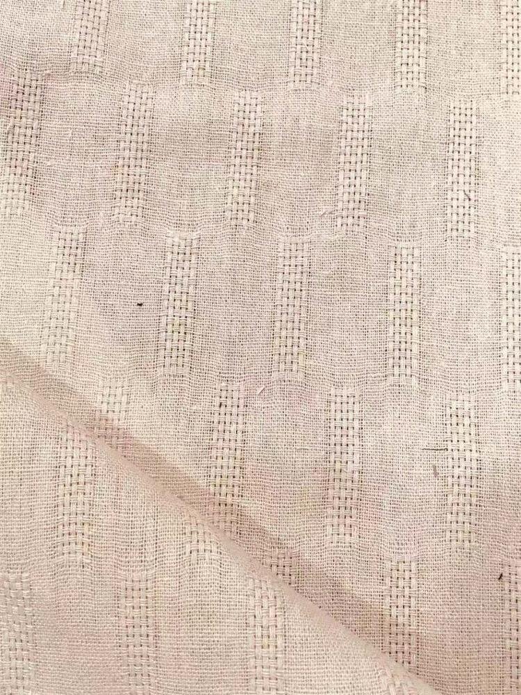 New arrival rayon polyester linen stripe dobby woven fabric for garment