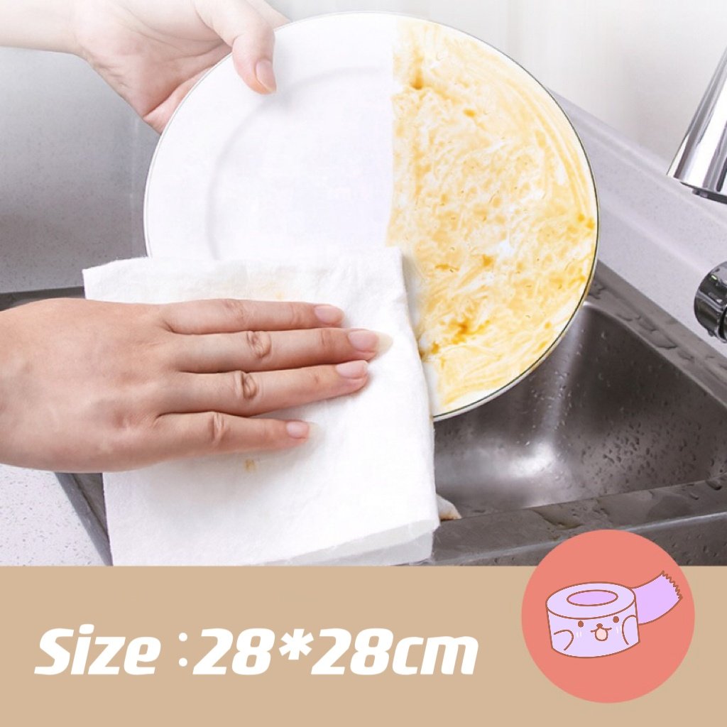 Daily Needs Wet and Dry Use Disposable Bamboo Towel Cleaning Products with 100% Recycled Paper Eco-Friendly