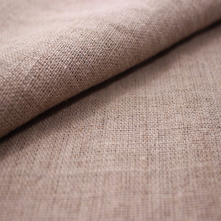 In Stock Wholesale Breathable Soft 14s 170 gsm Organic Pure 100 Linen Fabric