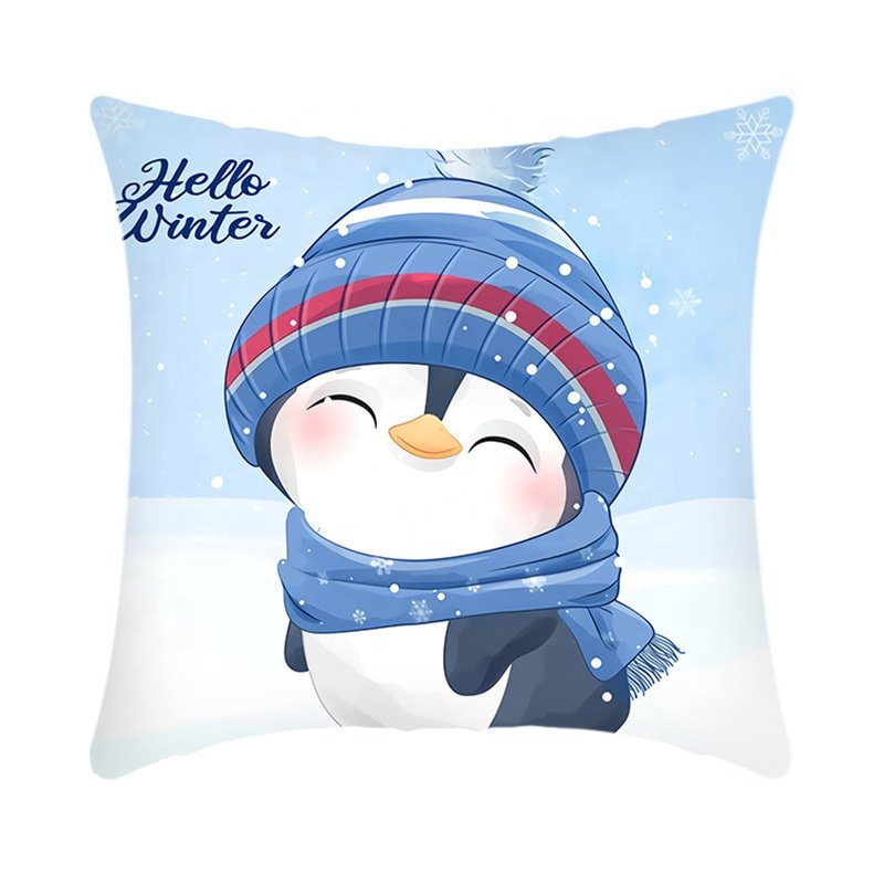 2024 New Christmas Decorative Sofa Decor Throw Pillow Case Cushion Cover Christmas Pillow Cover Case For Home Decor Pillowcase