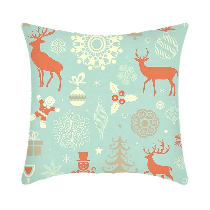 2024 New Christmas Decorative Sofa Decor Throw Pillow Case Cushion Cover Christmas Pillow Cover Case For Home Decor Pillowcase