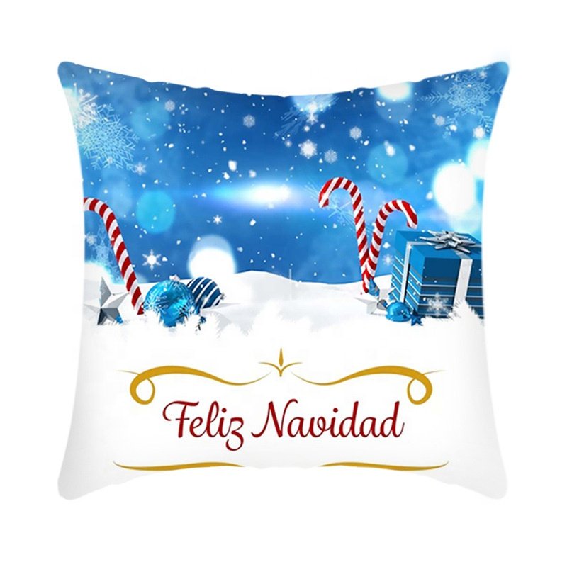 2024 New Christmas Decorative Sofa Decor Throw Pillow Case Cushion Cover Christmas Pillow Cover Case For Home Decor Pillowcase