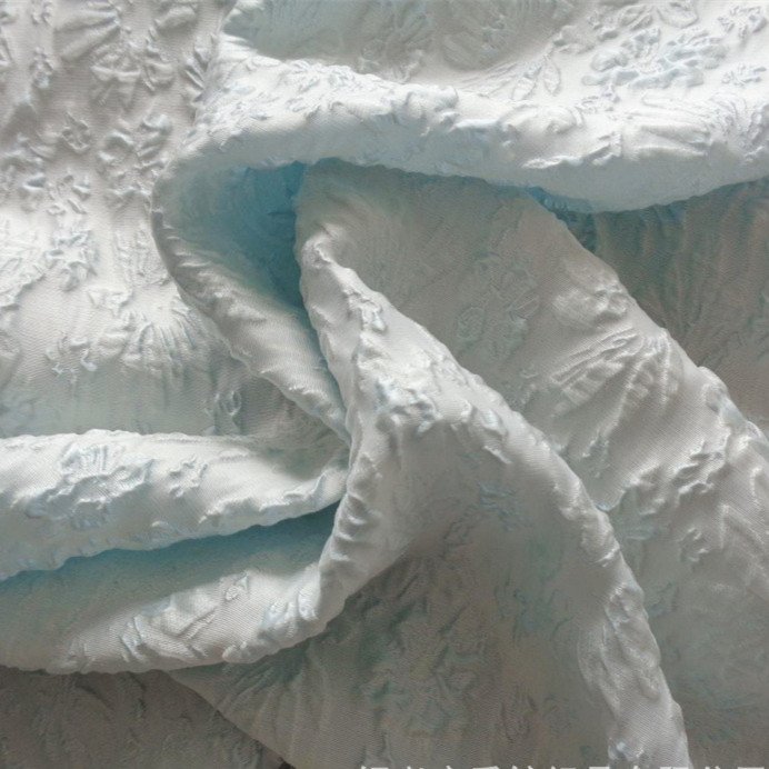 New Design China TEXTILES SUPPLIER 100%POLYESTER FABRIC Woven Jacquard brocade fabric for dress garment 3D pattern jacquard