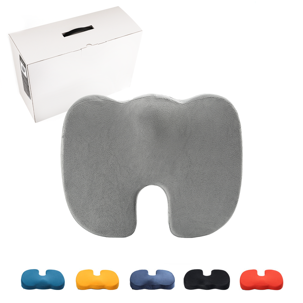 Super Soft Ergo Design Pain Relief Office Chair Coccyx Orthopedic Memory Foam Seat Cushion for Pain Relief