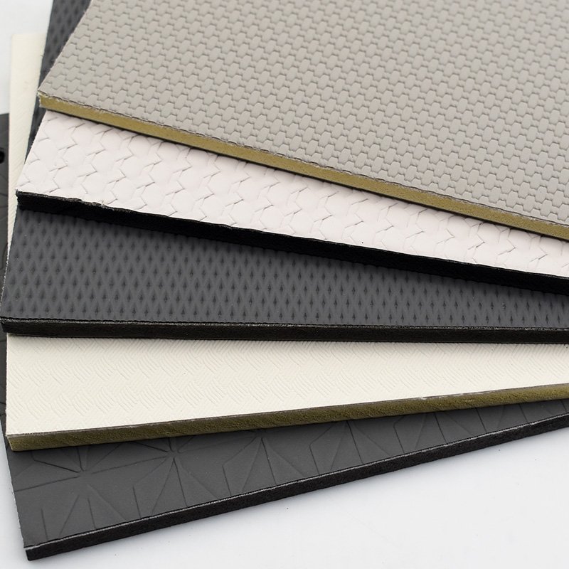 Modern Striped Bamboo Charcoal Fiber WPC Leather Wall Panels Waterproof Soundproof Fireproof Home Commercial Space Solid Wood