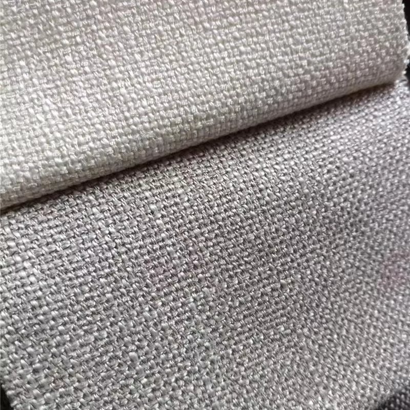 2024 new solid color slub plain fabric for sofa