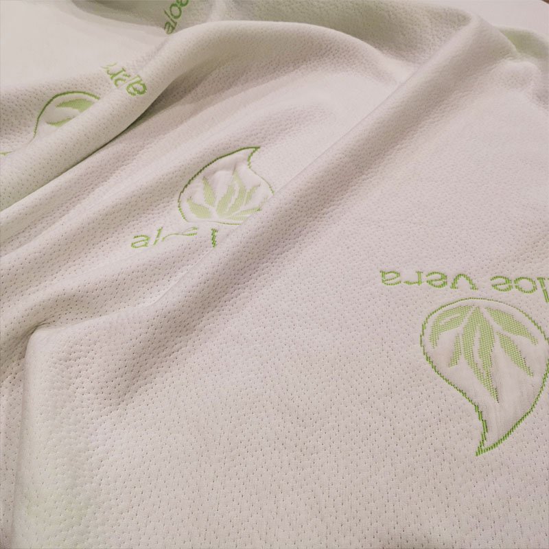 Hot sale bamboo material jacquard knitted aloe vera mattress fabrics bamboo pattern fabric
