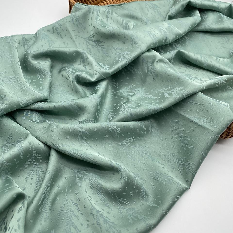 dress material New design flower pattern wholesale satin fabric jacquard satin fabrics for clothing garment pajamas sleepwear