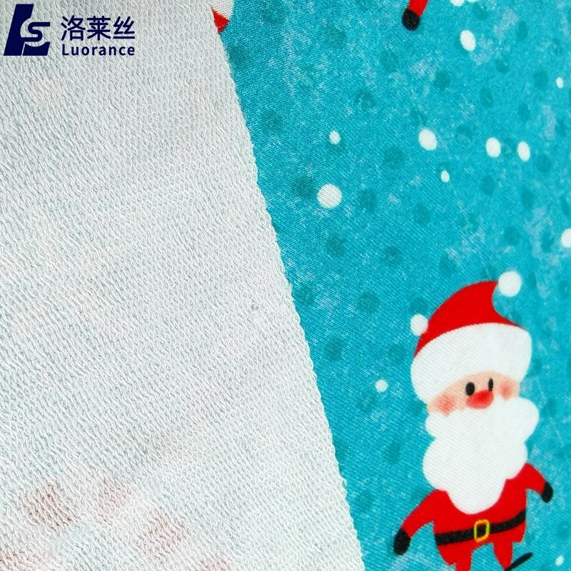 hot heavy 300gsm organic custom printed stretch Bamboo french terry fabric for Hoodies