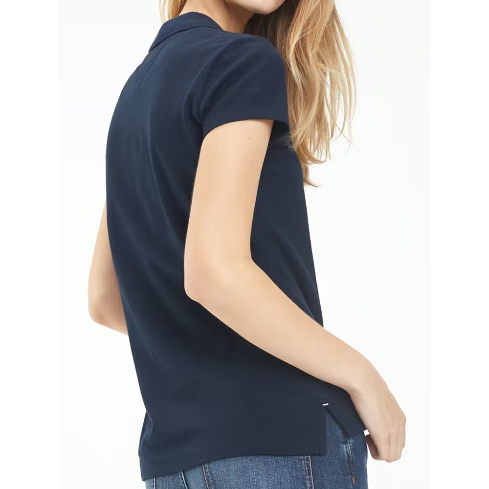 Custom Logo Cotton Short-Sleeved Golf T-Shirt Polo Shirt Men Women Solid Color Casual Style Print Jersey Fabric Uniform Clothing