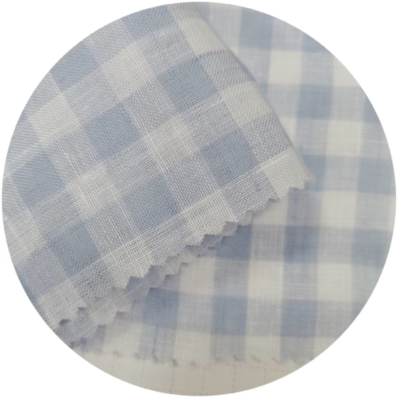 Yarn dyed Linen 100% woven fabric natural fiber linen check fabric for linen casual dress shirts bags home textile