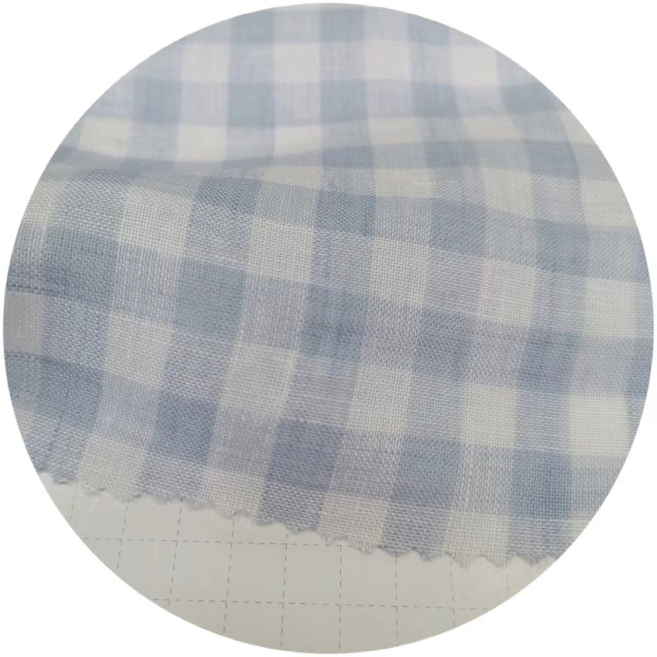Yarn dyed Linen 100% woven fabric natural fiber linen check fabric for linen casual dress shirts bags home textile
