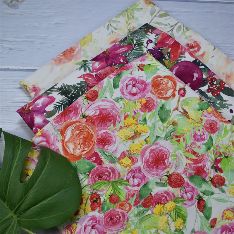 Lanking tex no moq custom digital printed organic 95 bamboo 5 spandex fabric for clothing SLFT114