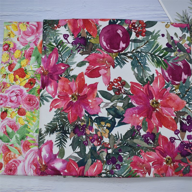 Lanking tex no moq custom digital printed organic 95 bamboo 5 spandex fabric for clothing SLFT114