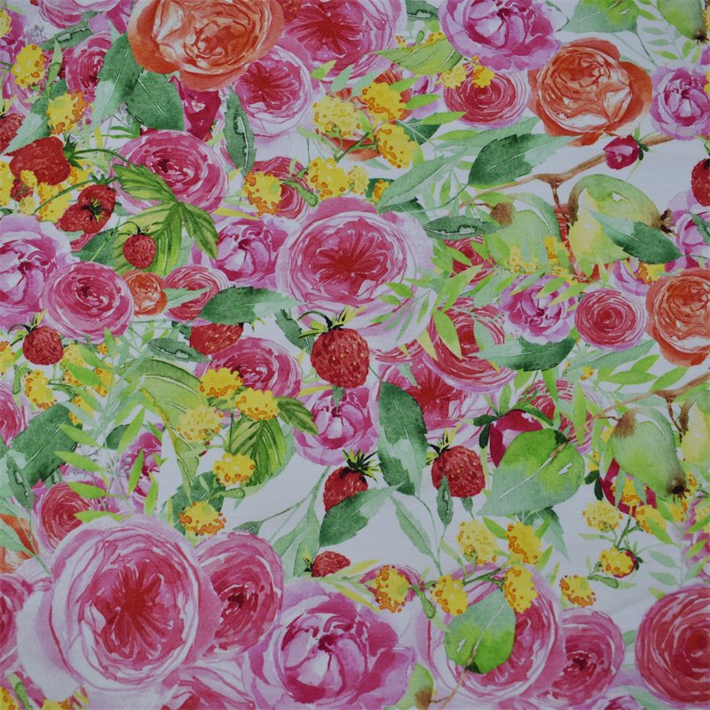 Lanking tex no moq custom digital printed organic 95 bamboo 5 spandex fabric for clothing SLFT114