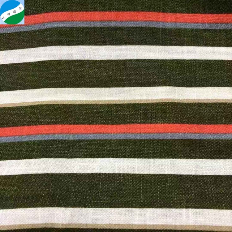 China textiles stock fabrics cotton linen printed excellent design for shirt fabric